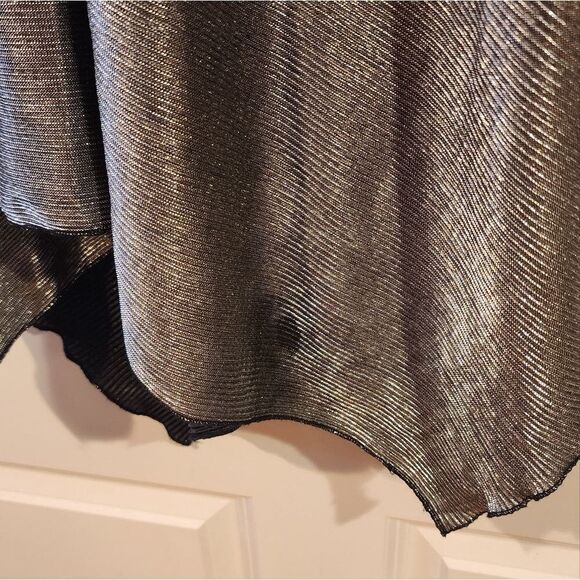 Donna Vinci shiny silver stretchy maxi skirt - Picture 7 of 7